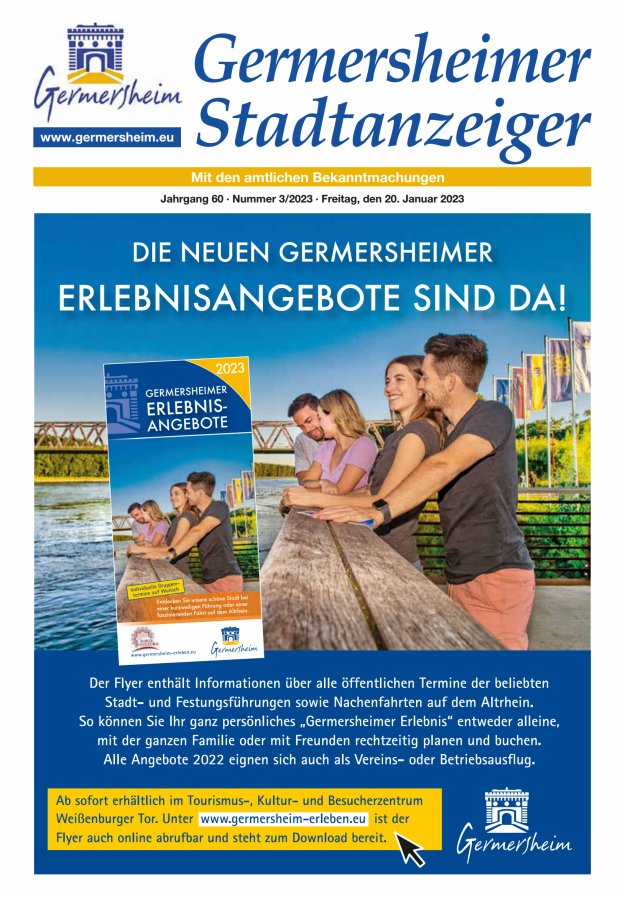 Germersheimer Stadtanzeiger Titelblatt 03/2023