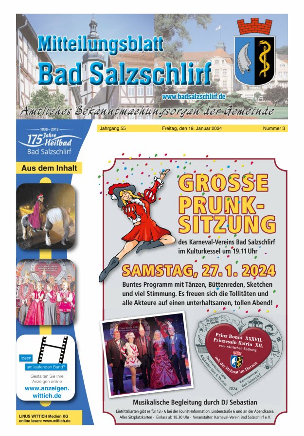 Amtliches Bekanntmachungsorgan der Gemeinde Bad Salzschlirf Titelblatt 03/2024
