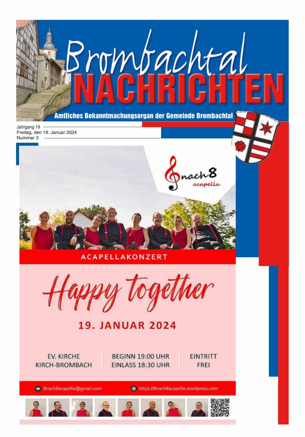 Brombachtal-Nachrichten Amtsblatt der Gemeinde Brombachtal Titelblatt 03/2024