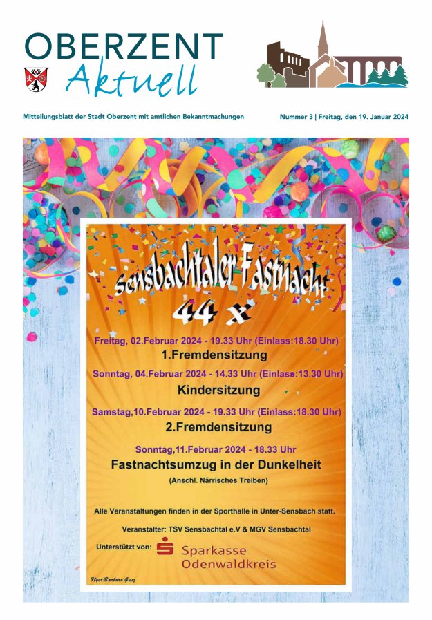 Oberzent aktuell Titelblatt 03/2024