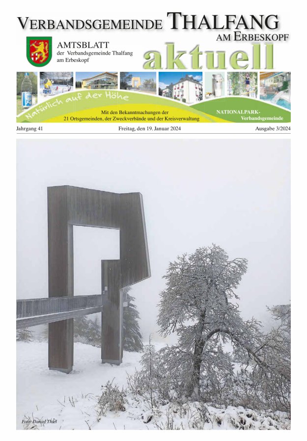 Thalfang aktuell - Amtsblatt VG Thalfang Titelblatt 03/2024