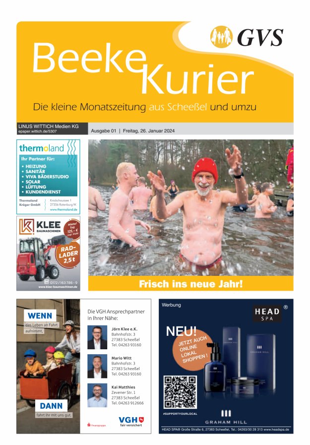 Beeke Kurier Titelblatt 01/2024