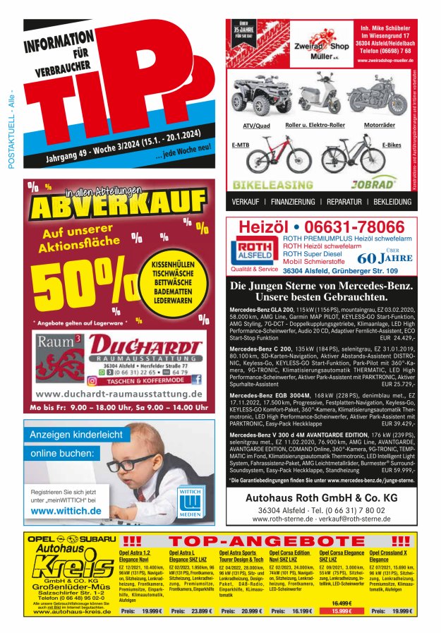 Tipp Vogelsberg Titelblatt 03/2024