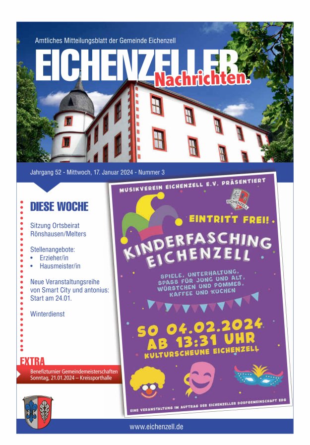 Amtliches Mitteilungsblatt der Gemeinde Eichenzell Titelblatt 03/2024