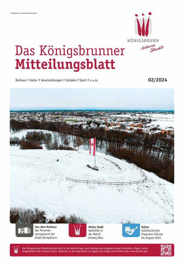 Königsbrunner Mitteilungsblatt Titelblatt 02/2024