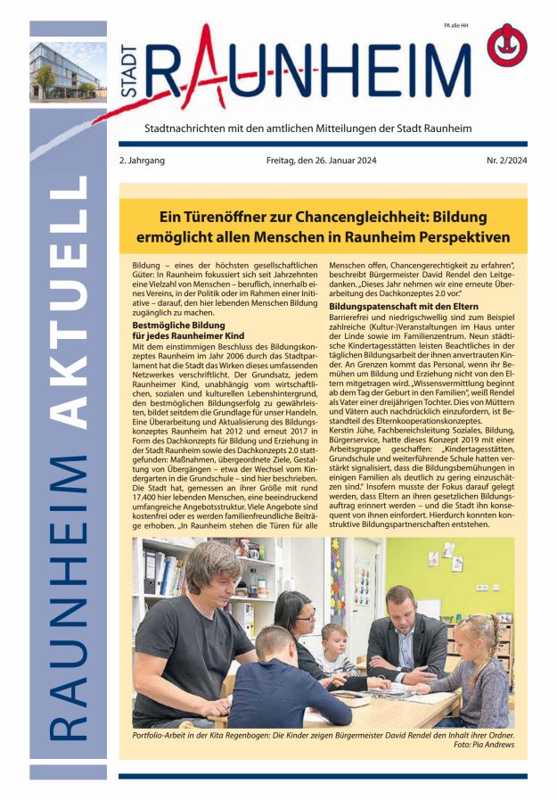 Raunheim aktuell Titelblatt 02/2024