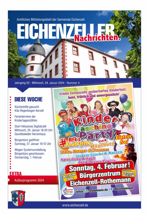 Amtliches Mitteilungsblatt der Gemeinde Eichenzell Titelblatt 04/2024