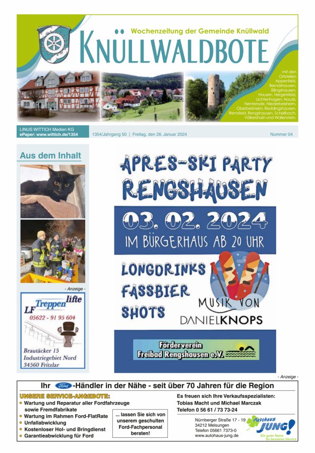 Knüllwaldbote Titelblatt 04/2024