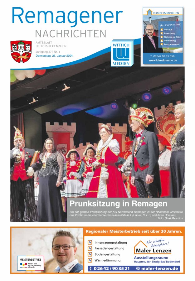 Remagener Nachrichten Titelblatt 04/2024