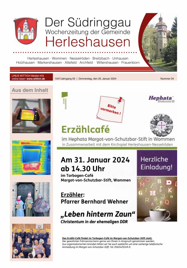 Der Südringgau Titelblatt 04/2024