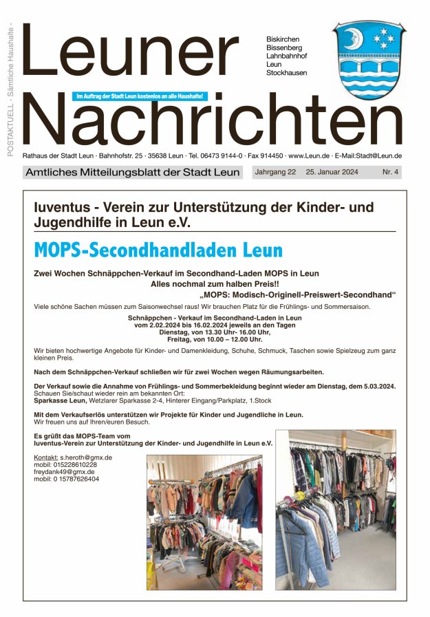 Leuner Nachrichten Titelblatt 04/2024