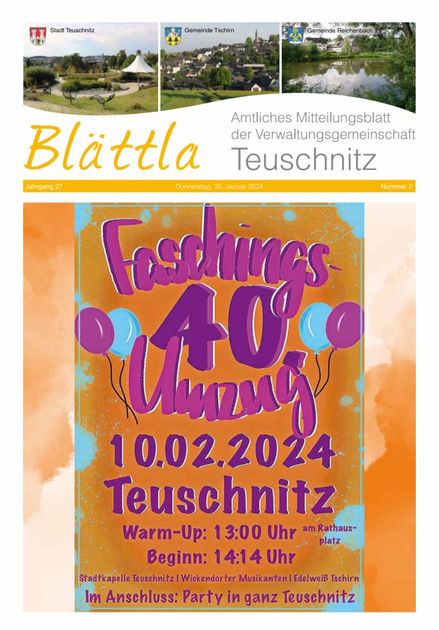 VG-Nachrichten Teuschnitz Titelblatt 02/2024