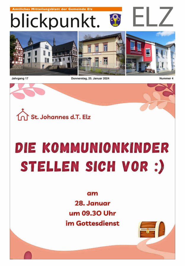 Blickpunkt Elz Titelblatt 04/2024