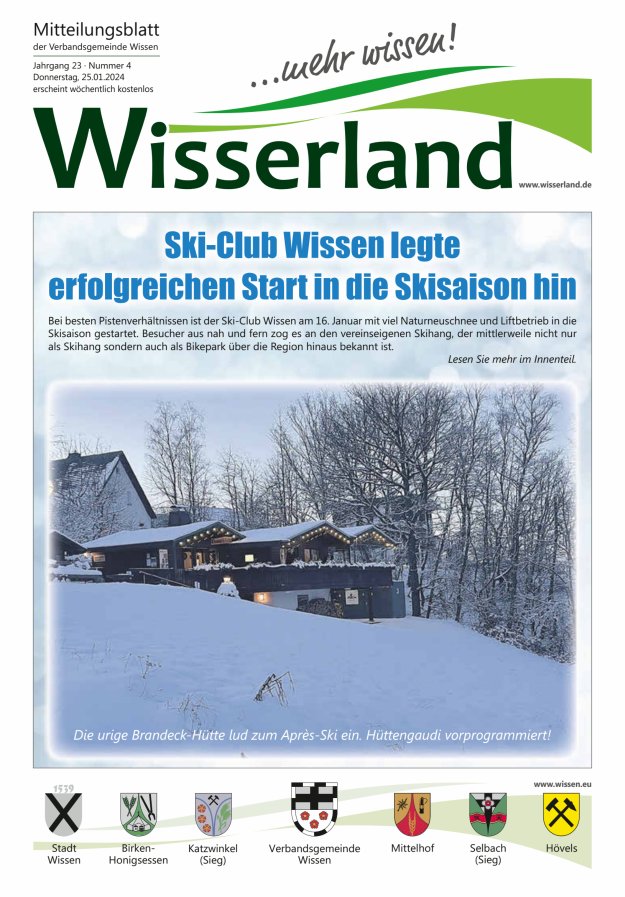 Mitteilungsblatt Wissen - Wisserland...mehr wissen! Titelblatt 04/2024