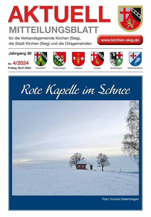 Aktuell - Mitteilungsblatt für die VG Kirchen (Sieg) Titelblatt 04/2024