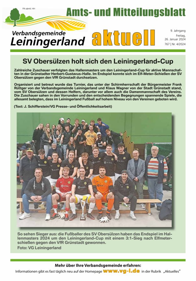 VG Leiningerland aktuell Titelblatt 04/2024