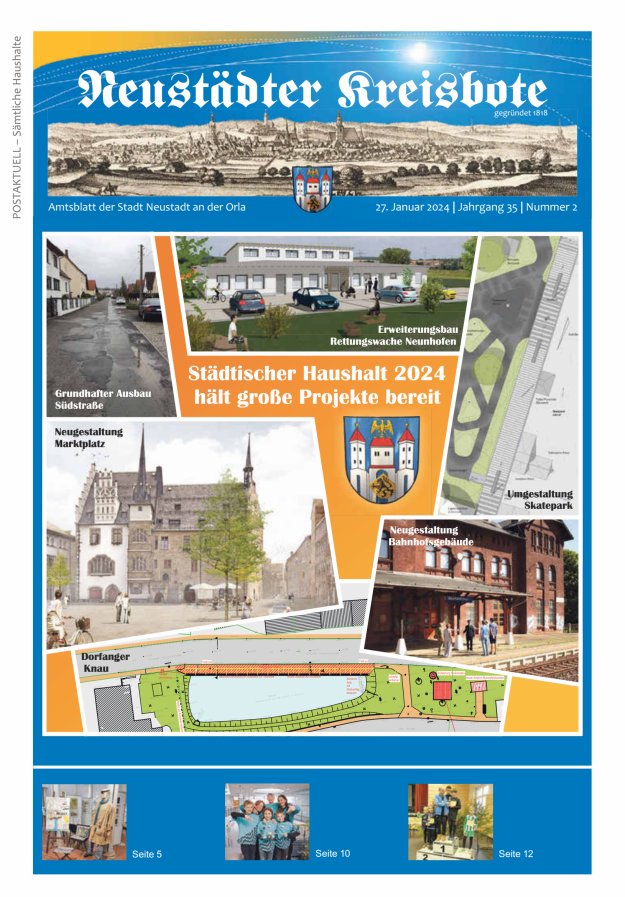 Neustädter Kreisbote Titelblatt 02/2024
