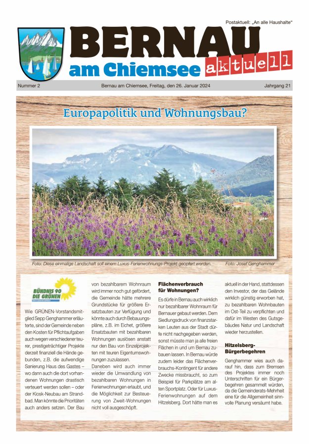 Bernau Aktuell Titelblatt 02/2024