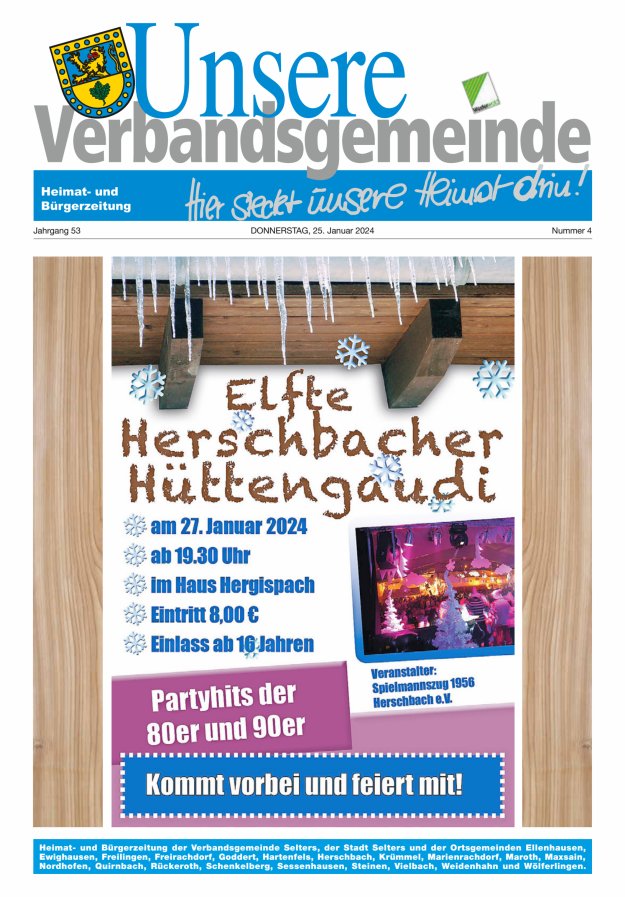 Unsere Verbandsgemeinde Selters Ww Titelblatt 04/2024