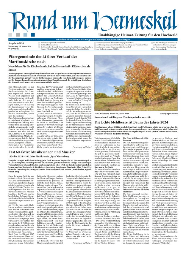 Rund um Hermeskeil Titelblatt 04/2024