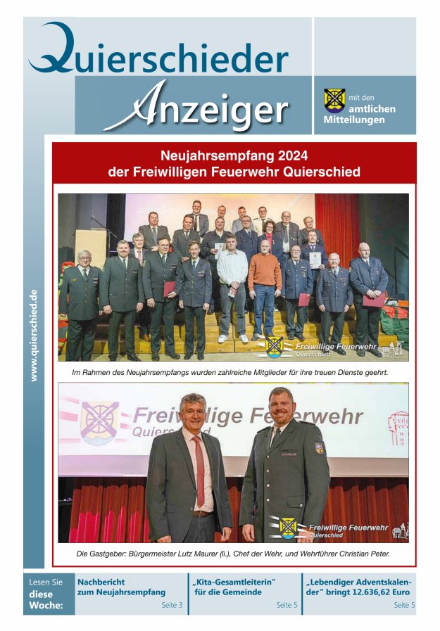 Quierschieder Anzeiger Titelblatt 04/2024