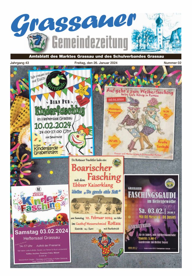 Grassauer Gemeindezeitung Titelblatt 02/2024