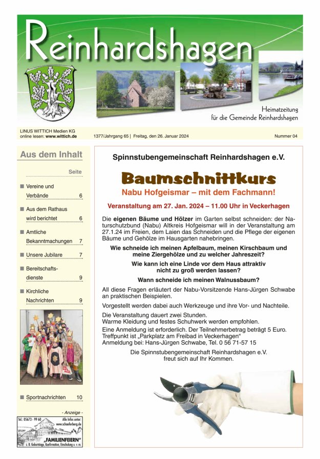 Unser Blättchen Titelblatt 04/2024