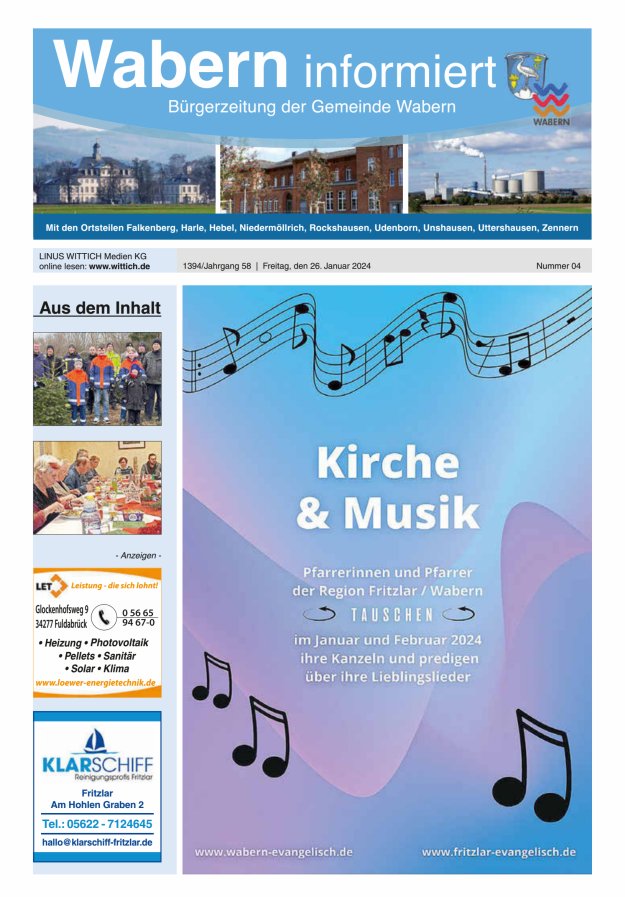Wabern informiert Titelblatt 04/2024