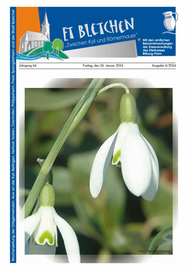 Et Bletchen VG Speicher Titelblatt 04/2024