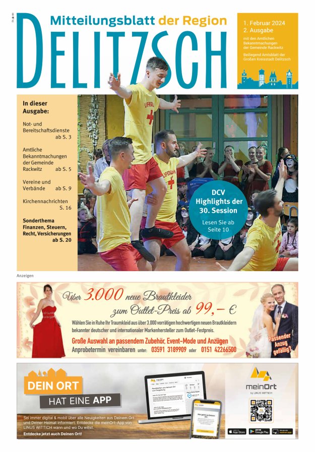 Mitteilungsblatt der Region Delitzsch Titelblatt 02/2024
