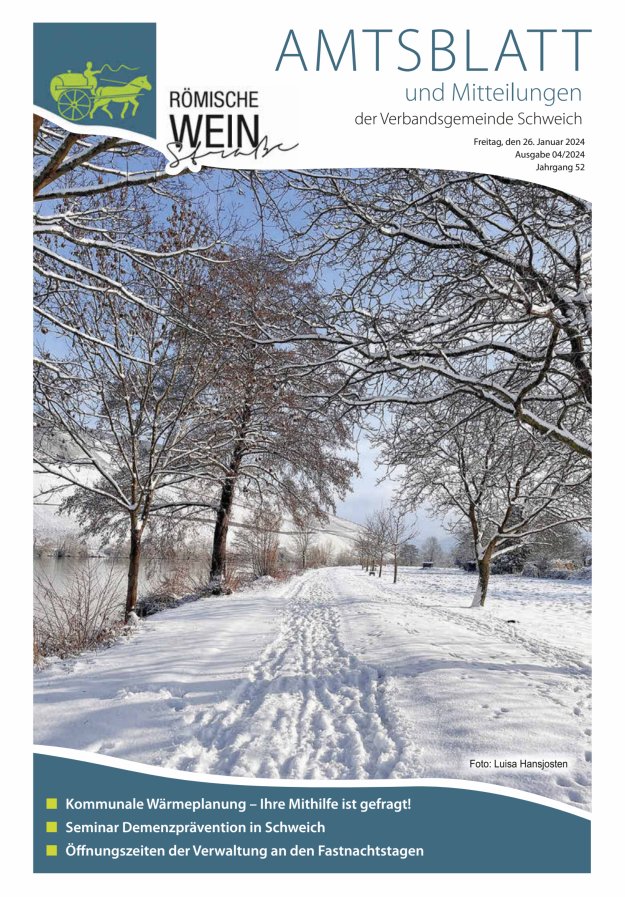 Amtsblatt VG Schweich Titelblatt 04/2024