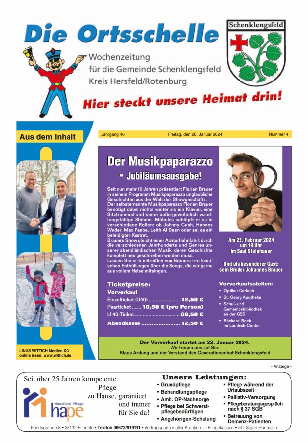 Die Ortsschelle Titelblatt 04/2024