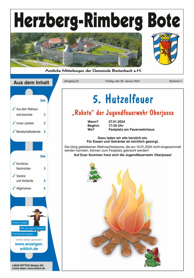 Herzberg-Rimberg Bote Titelblatt 04/2024