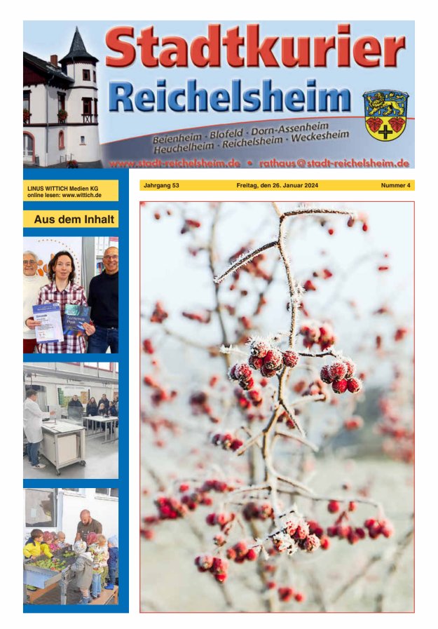 Stadtkurier Reichelsheim Titelblatt 04/2024