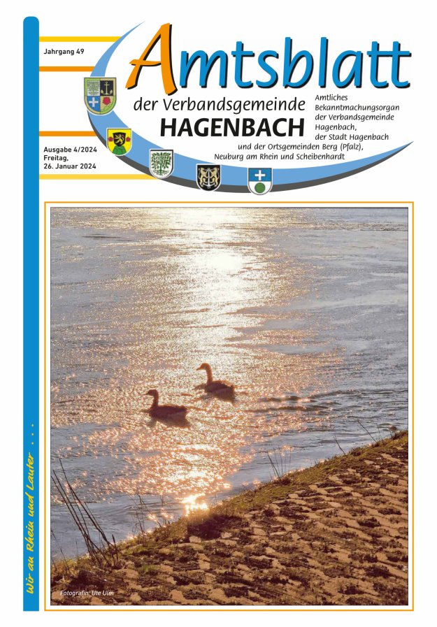 Amtsblatt der VG Hagenbach Titelblatt 04/2024