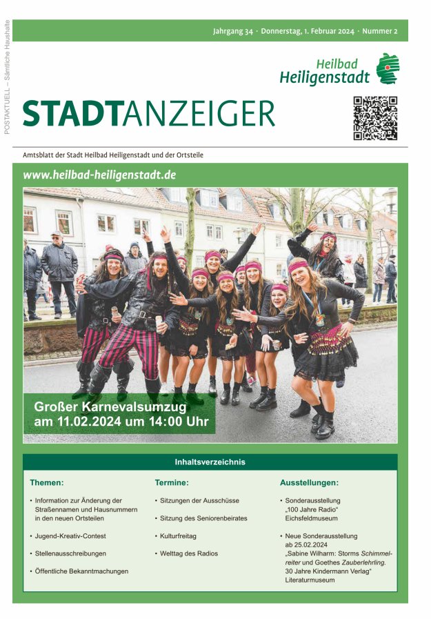 Heiligenstadt Anzeiger Titelblatt 02/2024