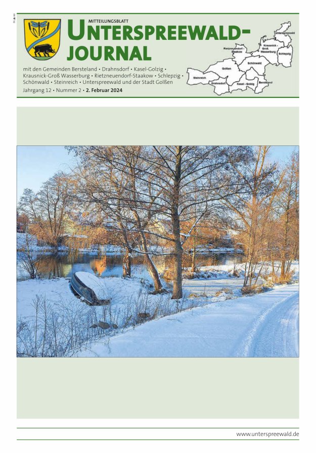 Unterspreewald-Journal Titelblatt 02/2024
