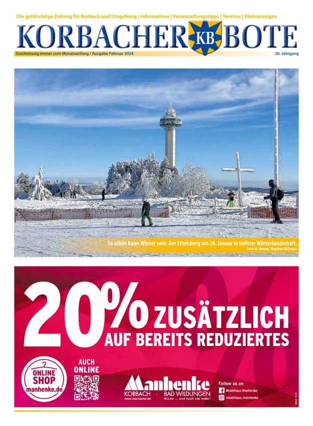 Korbacher Bote Titelblatt 01/2024