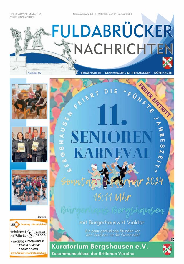 Fuldabrücker Nachrichten Titelblatt 05/2024