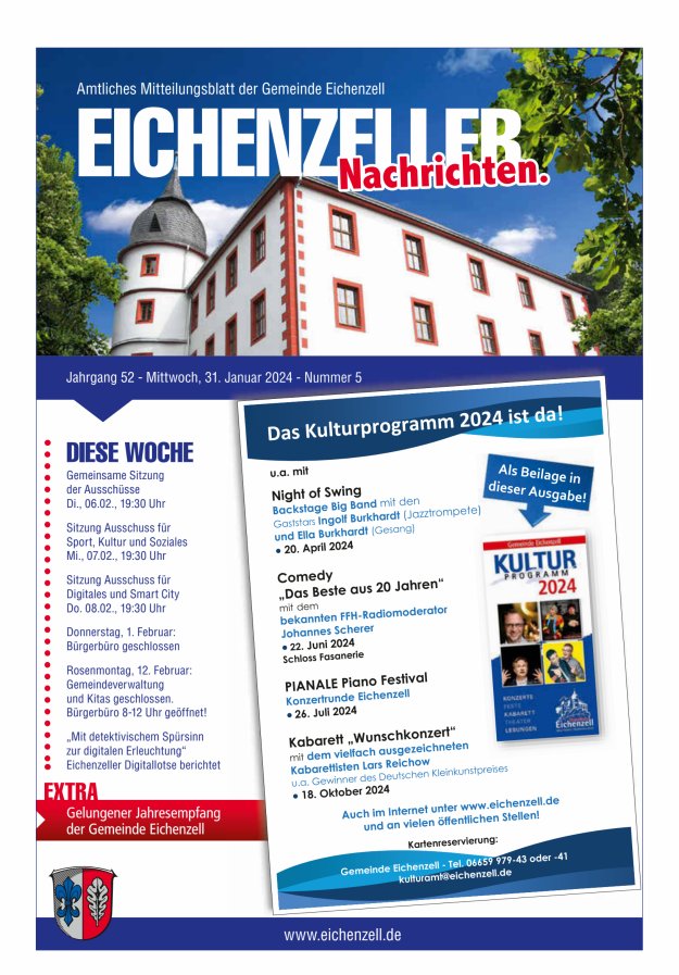 Amtliches Mitteilungsblatt der Gemeinde Eichenzell Titelblatt 05/2024