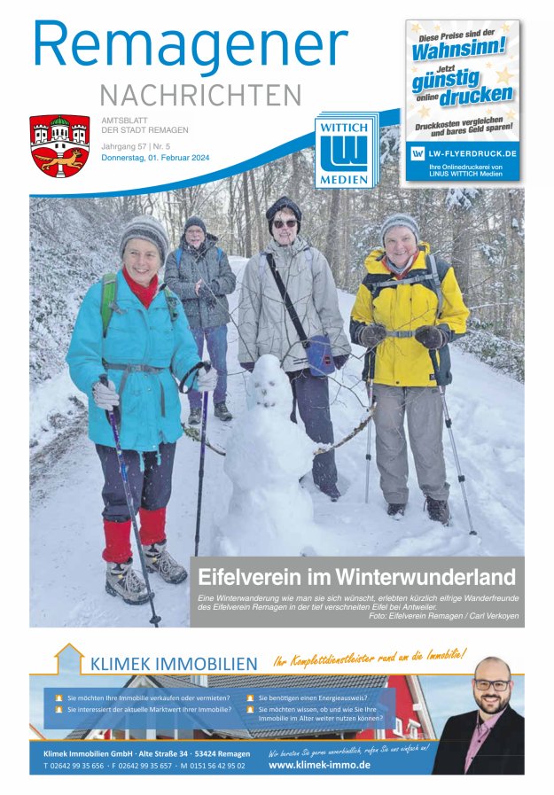 Remagener Nachrichten Titelblatt 05/2024