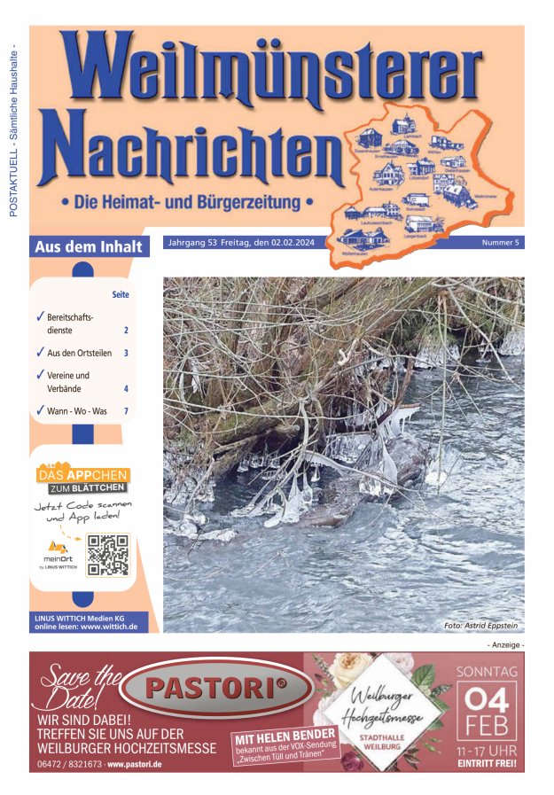 Weilmünsterer Nachrichten Titelblatt 05/2024