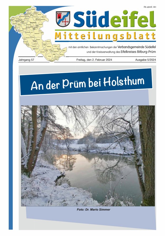 Mitteilungsblatt Südeifel Titelblatt 05/2024