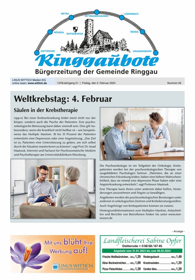 Ringgaubote Titelblatt 05/2024