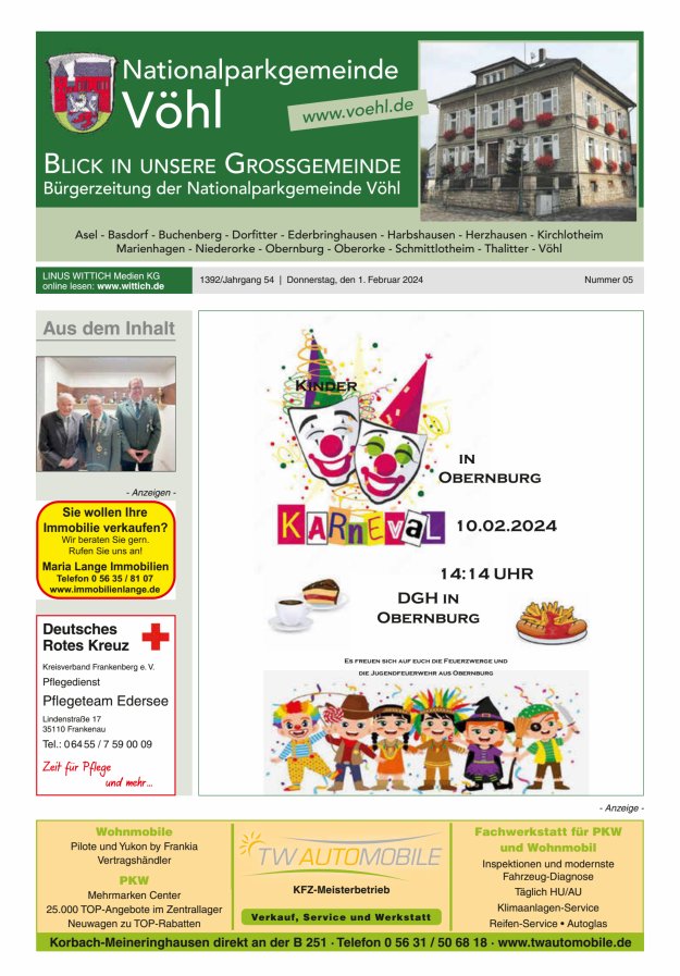 Blick in unsere Grossgemeinde Titelblatt 05/2024