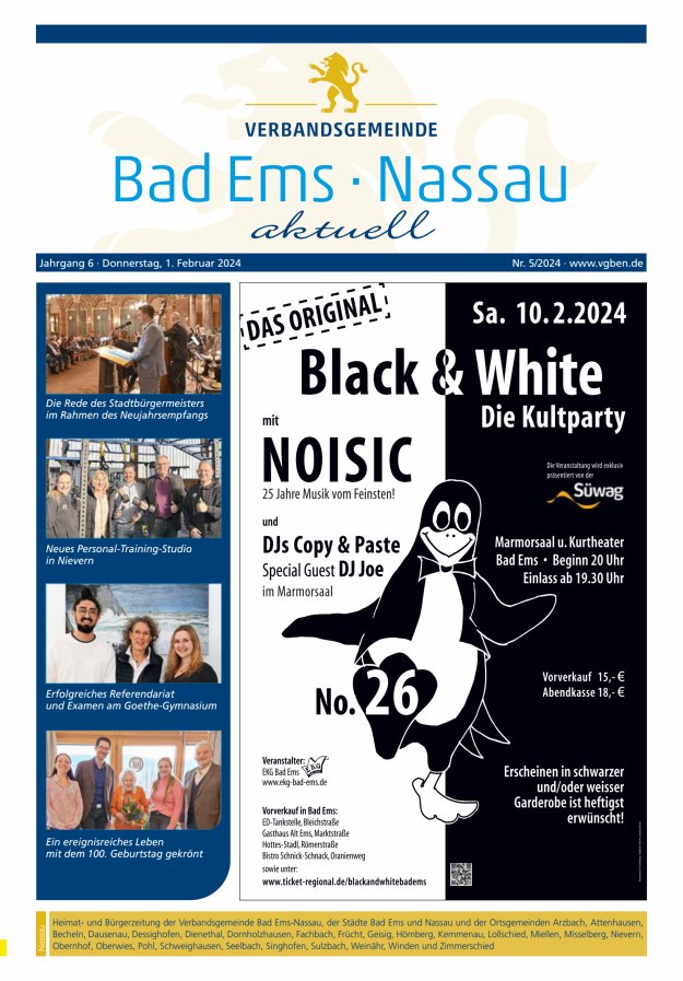 Bad Ems-Nassau aktuell Ausgabe Nassau Titelblatt 05/2024
