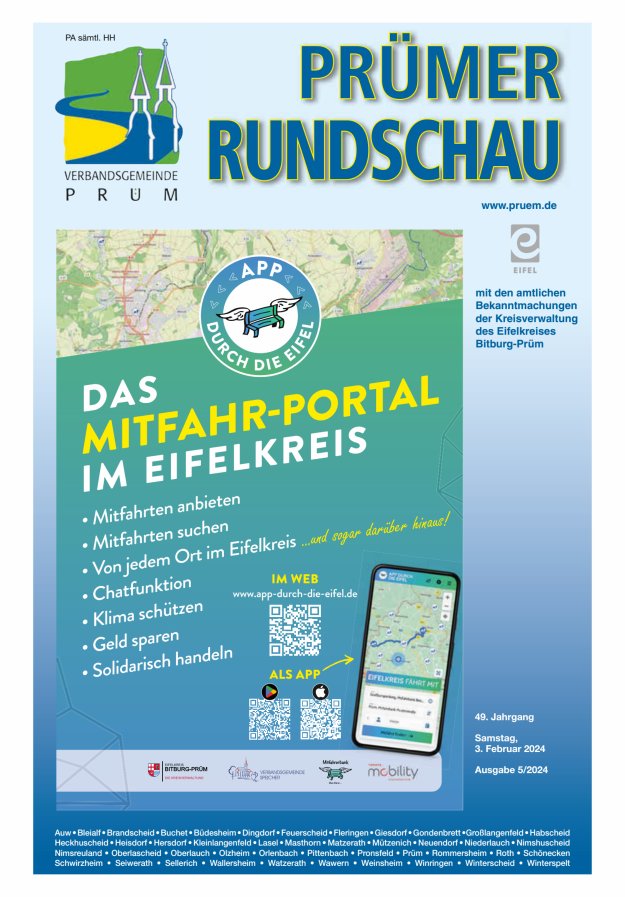 Prümer Rundschau Titelblatt 05/2024