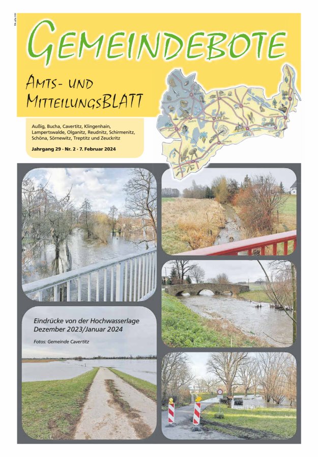 Gemeindebote - Amts- und Mitteilungsblatt Titelblatt 02/2024