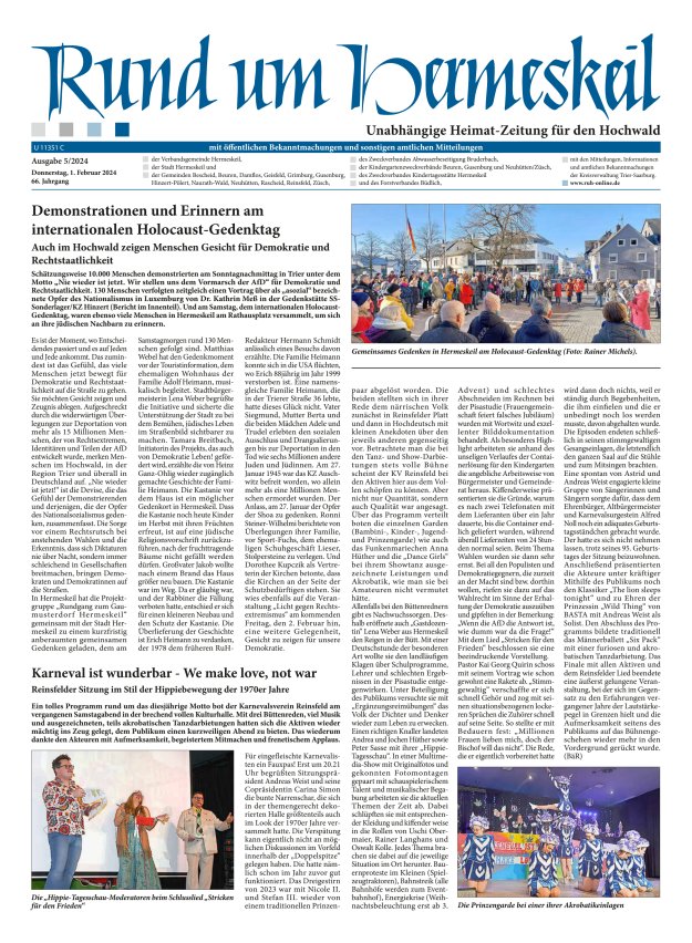 Rund um Hermeskeil Titelblatt 05/2024