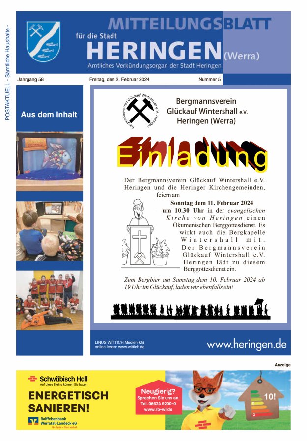 Mitteilungsblatt Heringen Titelblatt 05/2024